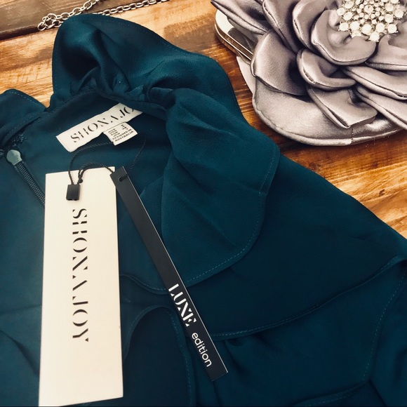 SHONA JOY Plunge Frill Draped Maxi Dress - Picture 6 of 7